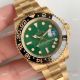 (EW) Swiss Replica Rolex GMT-Master II Yellow Gold Green Dial Watch 2836 Movement (2)_th.jpg